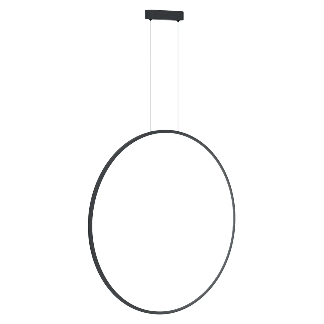 Saturno crna 46W LED viseća lampa